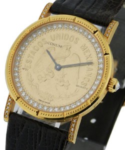replica corum gold coin watch ladies-on-strap 4448665 watches