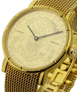replica corum gold coin watch mens-on-bracelet  watches