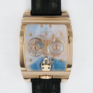 replica corum golden tourbillon panoramique rose-gold 382.900.55/0f010000 watches
