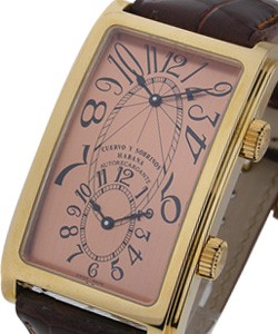 replica cuervo y sobrinos prominente dual time rose-gold 1112.8ng watches