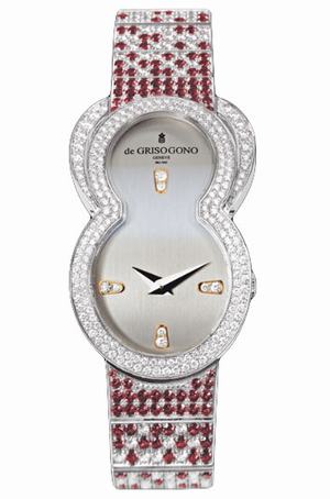 replica de grisogono be eight white-gold beeights09b3 watches