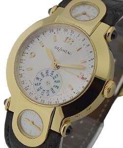 replica delaneau 3 time zone calendar yellow-gold gtq000 yg ga099 c watches