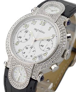 replica delaneau 3 time zone chrono white-gold gtc077 wg ml096 c watches