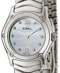 Replica Ebel Classic Wave 27mm-Stainless-Steel 9157F12 9725