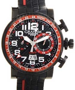 Replica Graham Grand Silverstone Stowe-Racing-Steel-with-Carbon-Bezel 2BLCB.B10A.K60N