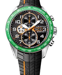 replica graham silverstone rs silverstone rs racing in steel with green bezel 2stea.b11a.k98f 2stea.b11a.k98f watches