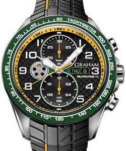 replica graham silverstone rs silverstone rs racing in steel with green bezel 2stea.b17a.k124f 2stea.b17a.k124f watches