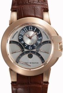 replica harry winston ocean chronograph-rose-gold 400 mcra44rl.w watches