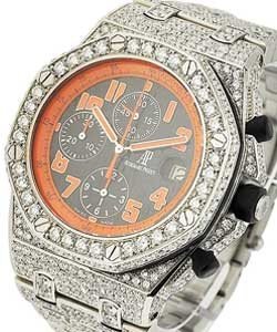 replica audemars piguet royal oak offshore chrono-steel-with-aftermarket-diamonds volcanoaftdiamonds watches
