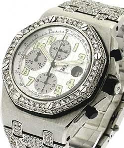 replica audemars piguet royal oak offshore chrono-steel-with-aftermarket-diamonds 25721st dia4 watches