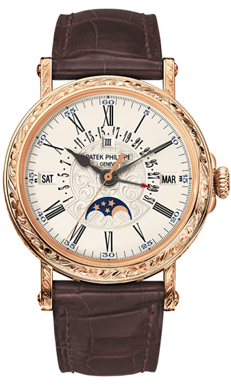 replica patek philippe perpetual calendar 5160-with-engraved-case 5160r 001 watches