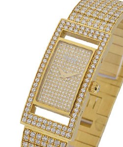 replica piaget classique ladys-yellow-gold clas_yg_full_pave_rectange watches