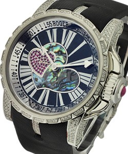 Replica Roger Dubuis Excalibur 39mm-White-Gold DBEX0038