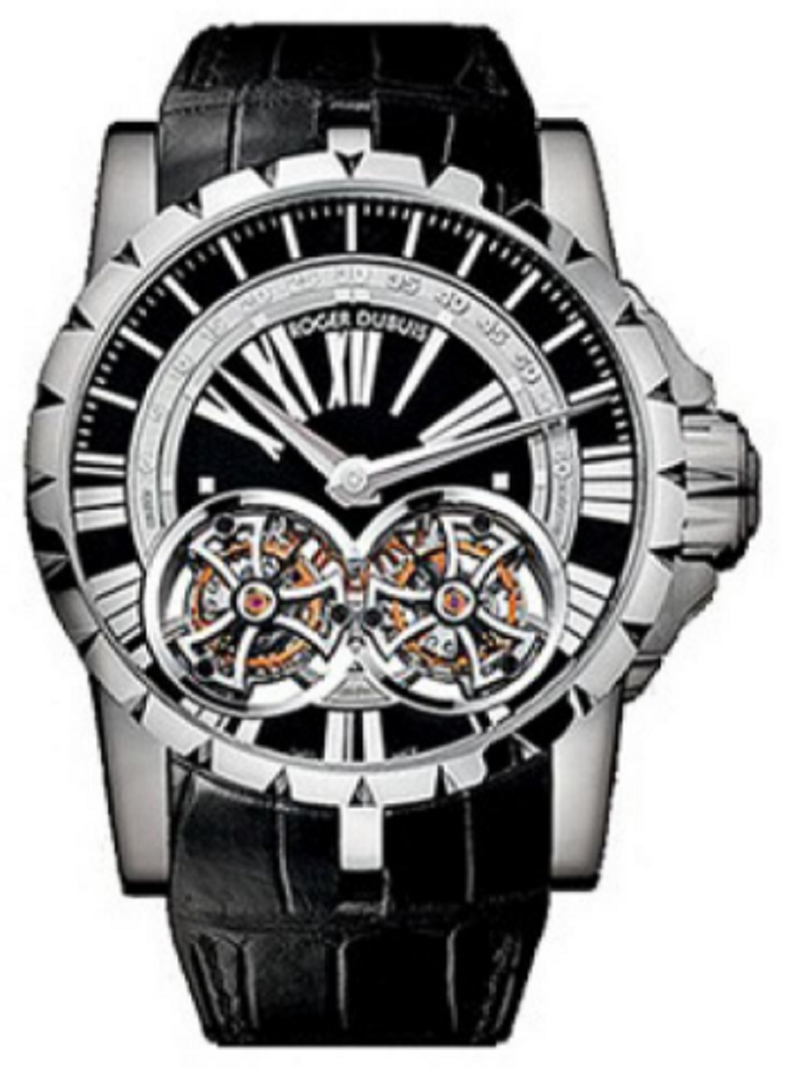 Replica Roger Dubuis Excalibur 45mm-White-Gold RDDBEX0248