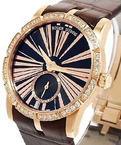 replica roger dubuis excalibur 36mm rose gold excalibur 36mm automatic in rose gold with diamond bezel dbex03 55 dbex03 55 watches