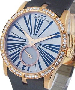 replica roger dubuis excalibur 36mm rose gold excalibur 36mm automatic in rose gold with diamond bezel rddbex0275 rddbex0275 watches
