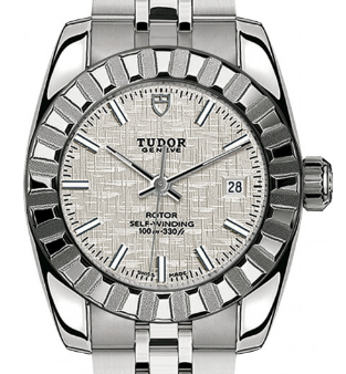 replica tudor classic date series 22010 silver index watches