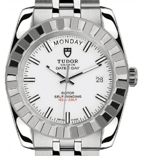 replica tudor classic day date series 23010 white index watches