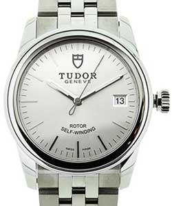 replica tudor glamour date series 55000 68050 silver watches