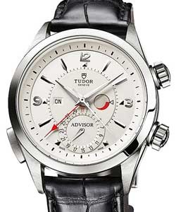 replica tudor heritage advisor steel 79620t black alligator strap watches