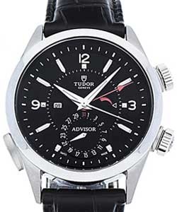 replica tudor heritage advisor steel 79620tn black alligator strap watches