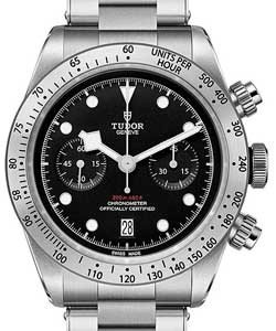 replica tudor heritage black bay chrono steel 79350s watches