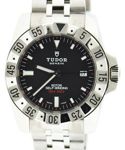 replica tudor sport steel 20020 black index watches