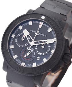 replica ulysse nardin black sea chronograph black sea chronograph in rubber coated steel 353 92 3c 353 92 3c watches