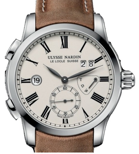 replica ulysse nardin classic dual time lady-steel-smooth-bezel 3243 132/e1 bq watches