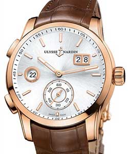 replica ulysse nardin dual time 42mm-rose-gold 3346 126/91 watches