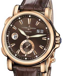 replica ulysse nardin dual time 42mm-rose-gold 246 55/95 watches