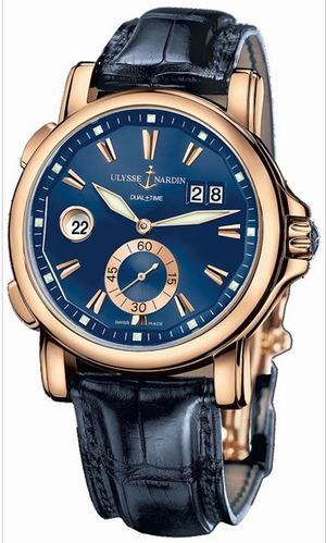 replica ulysse nardin dual time 42mm-rose-gold 246 55/93 watches