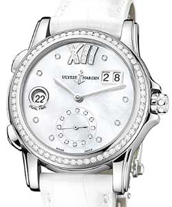 replica ulysse nardin dual time lady-steel-smooth-bezel 3343 222b/391 watches