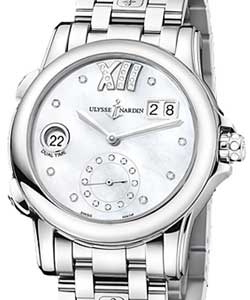 replica ulysse nardin dual time lady-steel-smooth-bezel 3343 222 7/391 watches