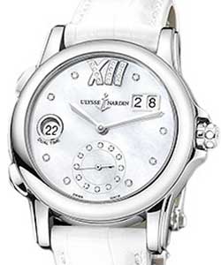 replica ulysse nardin dual time lady-steel-smooth-bezel 3343 222/391 watches