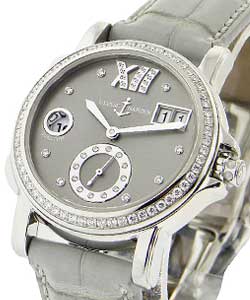 replica ulysse nardin dual time lady-steel-diamond-bezel 243 22b/30 02 watches