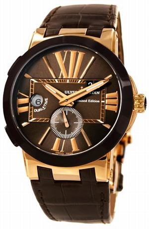 replica ulysse nardin executive dual time rose-gold 246 00 45 pca watches