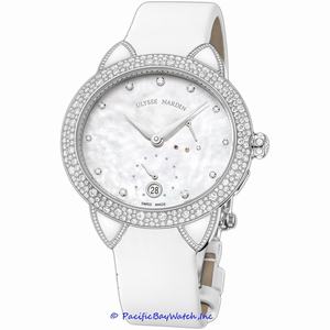 replica ulysse nardin jade jade lady's with diamonds in white gold with diamond bezel 3100 125bc/991 3100 125bc/991 watches