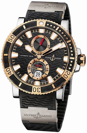 replica ulysse nardin marine maxi-diver-45mm-titanium-and-rg 265 90 3t/92 watches