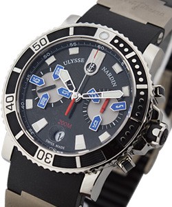 replica ulysse nardin marine maxi-diver-chronograph-steel 8003 102 3/92 watches