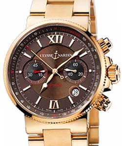 replica ulysse nardin marine maxi-marine-chronograph-rose-gold 356 66 8/355 watches