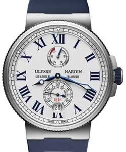replica ulysse nardin marine chronometer marine chronometer mnaufacture 45mm in steel 1183 122 3/40 1183 122 3/40 watches