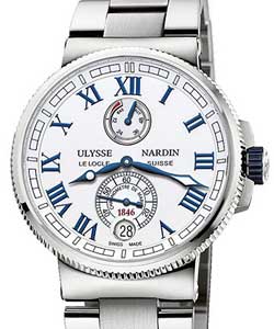 replica ulysse nardin marine chronometer marine chronometer 43mm automatic in steel 1183 126 7m.40 1183 126 7m.40 watches