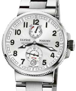 replica ulysse nardin marine chronometer marine chronometer 43mm in steel 1183 126 7m/61 1183 126 7m/61 watches