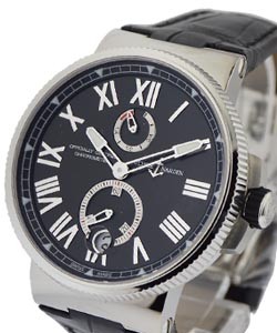 replica ulysse nardin marine chronometer marine chronometer 45mm in steel 1183 122/42 1183 122/42 watches