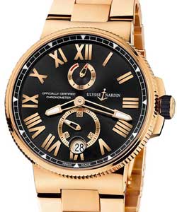 Replica Ulysse Nardin Marine Chronometer Marine Chronograph 45mm Automatic in Rose Gold 1186 122 8M/42 1186 122 8M/42