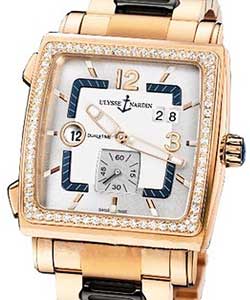 replica ulysse nardin quadrato dual-time-rose-gold 246 92b 8/600 watches