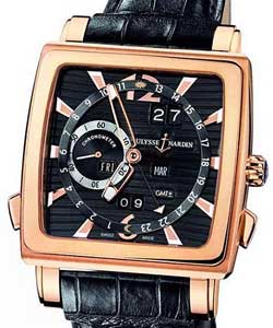replica ulysse nardin quadrato dual-time-rose-gold 326 90 92 watches