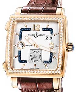 replica ulysse nardin quadrato dual-time-rose-gold 246 92b/600 watches