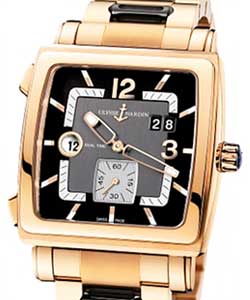 replica ulysse nardin quadrato dual-time-rose-gold 246 92 8/692 watches